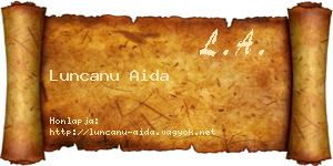 Luncanu Aida névjegykártya